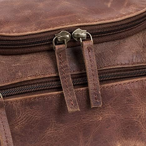Craftshades Men & Women's Leather Higienetry Bag | Saco de higiene pessoal pendurado