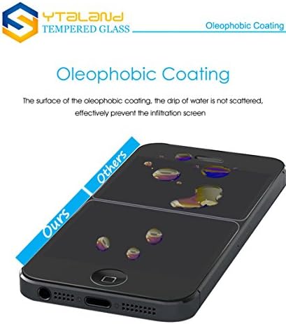 YTaland [2 pacote] para Samsung Galaxy A7 A720F Protetor de tela de 5,7 polegadas, vidro temperado anticangingsprints finas