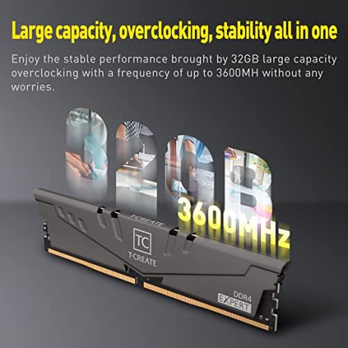 Teamgroup T-Create Expert Overclocking 10L Samsung B-Die DDR4 Kit de 32 GB 3600MHz CL14 MEDORIO DE MEMÓRIA DE MECIMENTO DE MECIMENTO