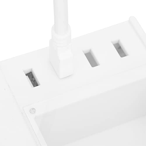 Prateleira de extensão de cílios, destacável prateleira de acrílico de espuma de memória em forma de U, ferramenta de composição ergonômica de luz LED USB ajustável para salão de beleza para salão de beleza