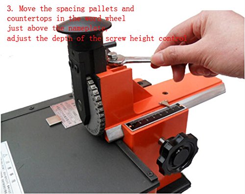 Atualize a placa de identificação semi-automática da máquina de marcação de estampagem de marcação de marcação de estampagem 4mm