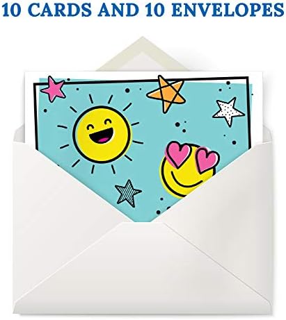 Carson Dellosa Kind Vibes Note Cards - Cartões internos e personalizáveis ​​e personalizáveis ​​para mensagens personalizadas para todas