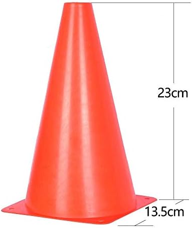 Alyoen 9 polegadas cones de tráfego, cones esportivos plásticos, cones de treinamento de futebol para atividades ao ar