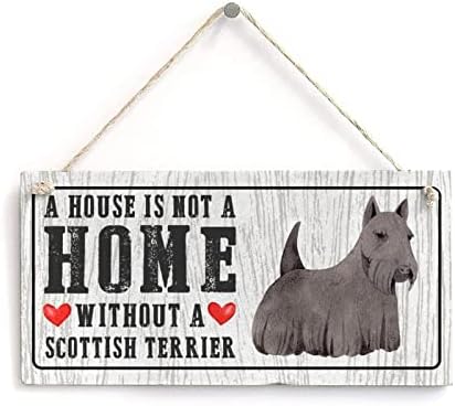 Citação de amantes de cães signo yorkshire terrier Uma casa não é uma casa sem um cachorro Funny Wood Dog Sign Dog Memorial