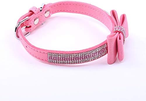 SKS Pet Tiche Bling Bling Dog Collar Colar Faux Ajustável Colar de estimação para feminino Chihuahua Yorkie