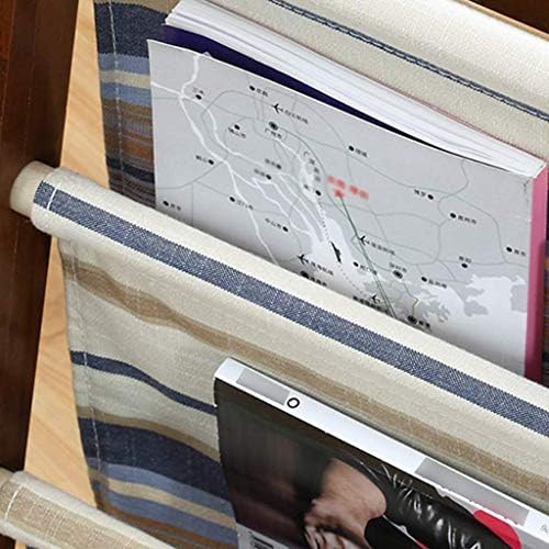 BKDFD Creative Solid Wood Furniture Newspaper Rack Floor Revista Rack Estante vertical Living Simple