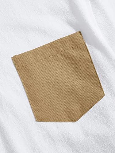 Roupas de duas peças para homens de bolso de bolso de bolso de bolso de bolso de pescoço e calça de cintura de cordão
