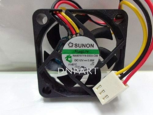 DNPART Compatível para Sunon HA40101V4-0000-C99 DC12V 0,8W 40 * 40 * 10mm 3pin Film de resfriamento