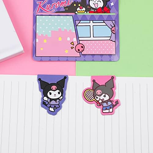 2 peças Kitty Bookmarks Kuromi Bookmark Bookmarks Bookmarks Page Markers para Teen-4