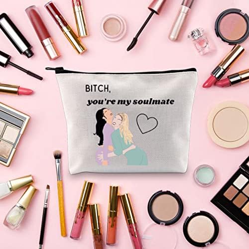 TOBGB Maddy e Cassy Gift You Are My Soulmate Lines Inspired Makeup Bag Programa de TV Programa de TV Programa de TV Merchandise Gift Gift