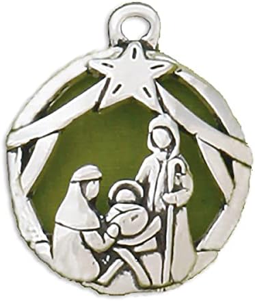 Espírito Básico Ornamento de Natal artesanal - Natividade Jolly - Decor Home, para decoração de árvores