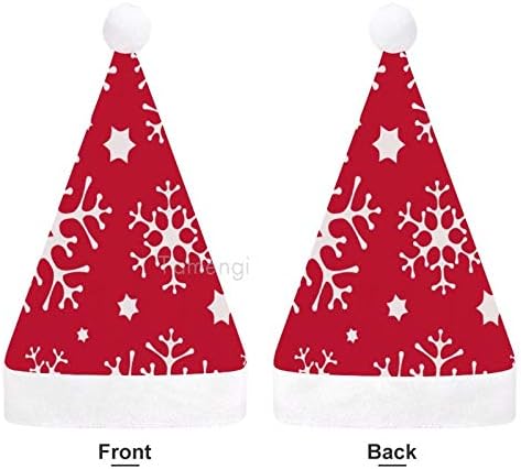 Chapéu de Papai Noel de Natal, Red Snowflake estrelado