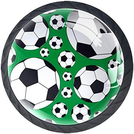 Bolas de futebol ideais esportes de futebol gabinete gaveta maçaneta maçaneta de vidro maçane