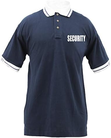 Camisa pólo de segurança tática de primeira classe com algodão com mangas e colares de segurança tecidos