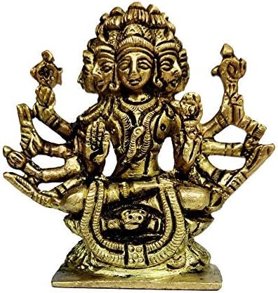 Devyom Brass Idol Gayatri: estátua colecionável rara da mãe de Vedas