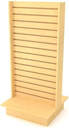 Merchandiser de Maple para prateleiras e cestas-Merchandiser de Slatwall bidirecional, para prateleiras pesadas, 25,5 x 24 x 54 ,