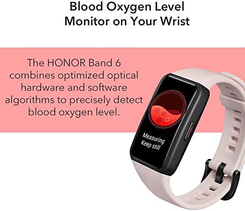Honor Band 6 Fitness Tracker Smart Watch For Men Mulheres, tela colorida de 1,47 '' '', monitor de freqüência cardíaca