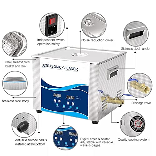 HNZXXIB 30L Ultrassônico Limpador Laboratório Remoção Remoção de Remoção de ferrugem Limpador ultrassônico com cesta de limpeza