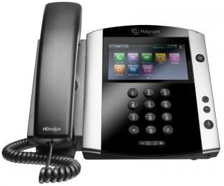 Polycom VVX 601 Sistema telefônico de mídia de negócios com cordão - 16 Linha Poe - 2200-48600-001 - adaptador CA - substitui o VVX