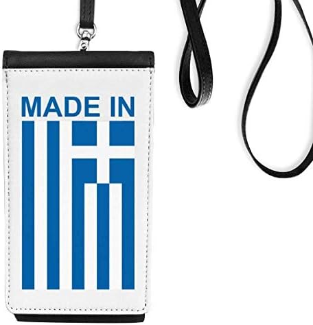 Feito na Grécia Country Love Phone Phone Purse pendurada bolsa móvel bolso preto