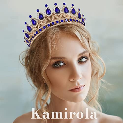 Kamirola Tiaras Princesa Crown for Mulheres e meninas Crystal Head Bands for Bridal, princesa para casamento e festa