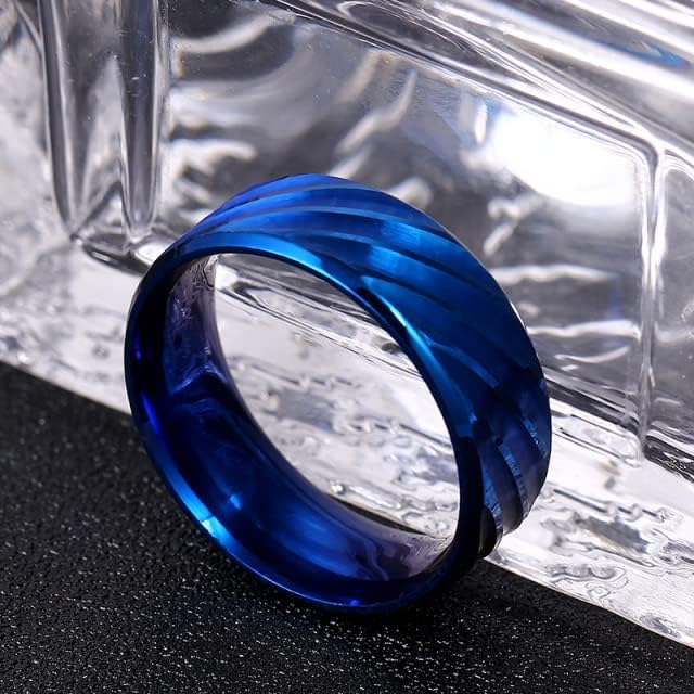 Kolesso 8mm anel de água de anel de ouro de 8 mm anéis para homem e mulheres-74918