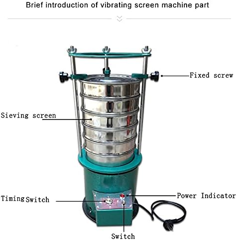 ZTBH 20cm/ 30cm Tipo de tela de tela vibratória, máquina de tela vibratória elétrica, máquina de shaker de 220V de peneiração