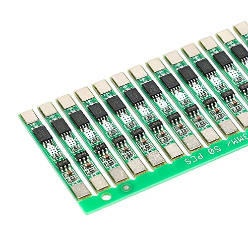 2PCS 1S 3,7V 2A Lithium Li-Ion BMS PCM 18650 Placa de proteção do carregador de bateria PCB para 18650 Lithium Ion Li