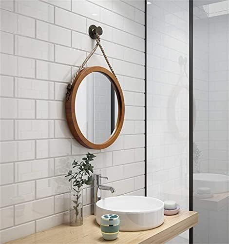 Espelho de maquiagem de dupla face, banheiro, banheiro, mesa de parede, penteado-espelho de banheiro europeu espelho