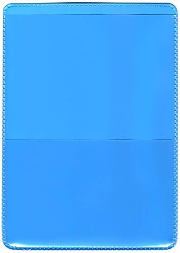 Stororesmart® - Seguro de automóvel de volta azul claro e suporte para cartão de identificação - pacote único - RFS20 -LB1