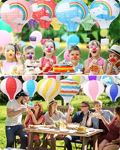 20 PCs 12 polegadas de papel de balão de ar quente lanternas decorativas decorações de balão de ar quente chinês Lanternas de balão