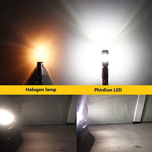 Phinlion 3200 lúmens Super Bright 1156 1141 3497 P21W 7506 Lâmpadas reversas de LED com projetor para luzes de backup de caminhão