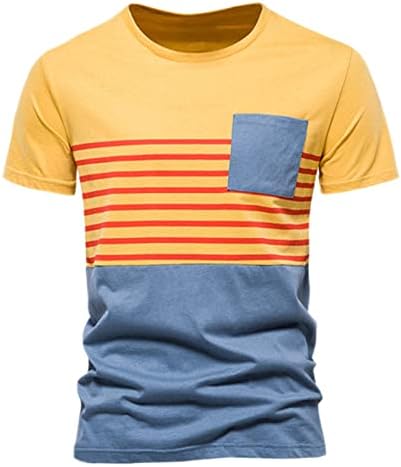 Camas de caminhada masculinas trepadeiras atléticas de ginástica de ginástica de ginástica de ginástica de ginástica de ginástica de ginástica curta camiseta de bolso listrado