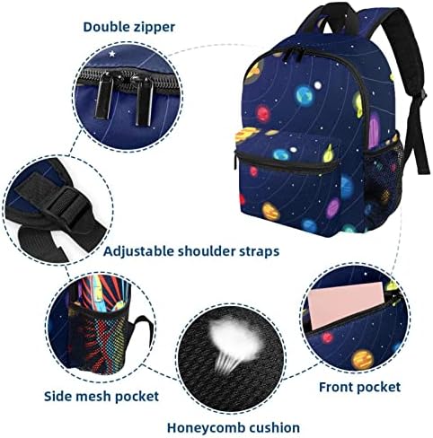 Mochila laptop VBFOFBV, mochila elegante de mochila de mochila casual bolsa de ombro para homens, mulheres, universo do Planeta Espacial de Cartoon