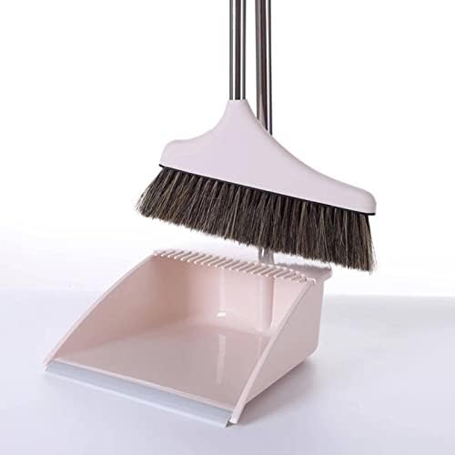 Na Magic Broom Dustpan Conjunto Combinação Combinação de peles mole de peles macio lâmina lâmina raspador banheiro vassoura encantada