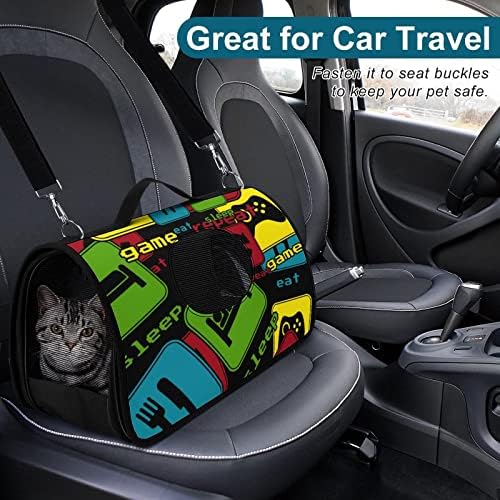 Eat Sleep Game Repele Pet Pet Pet Pet Lanfbag Smalbag que carrega bolsa para viagens ao ar livre para viajar compras