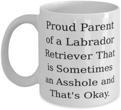 Pais orgulhosos de um Retriever Labrador. 11 onças de caneca de 15 onças, copo de cachorro do Labrador Retriever,