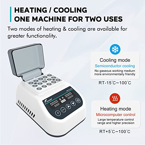 Labish Mini Aquecimento e resfriamento do banho Digital Incubator Laboratório Termostático Aquecedor termoestático, temporizador