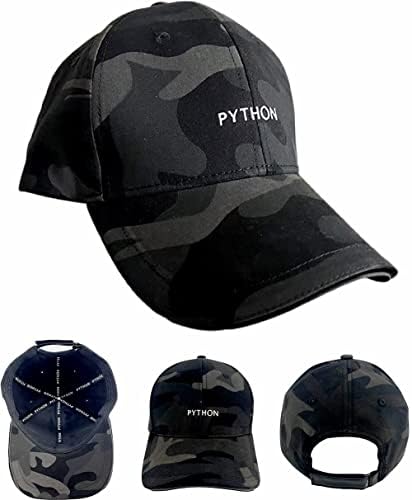 Python Utility Cap - Caps de beisebol de algodão egípcio premium ajustáveis