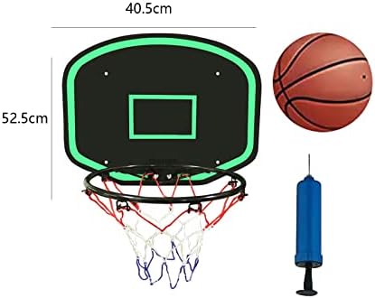 arco de basquete de shamjina trampolim, brinquedo de basquete com bomba, arco de basquete infantil ao ar livre para