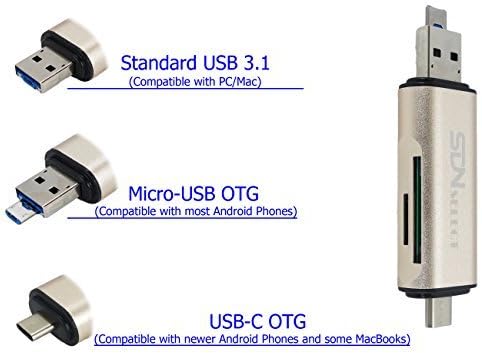 SDNSelect 3-in-1 SD/MicroSD Card Litor