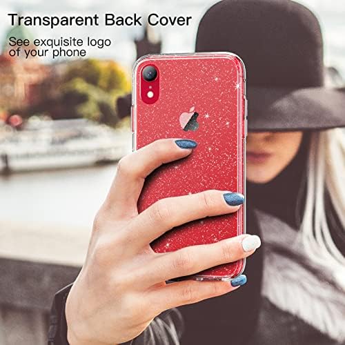 Jetch Glitter Case para iPhone XR, 6,1 polegadas, Bling Sparkle Choffrof Phone Chaumper Cober, fofo brilhante para mulheres