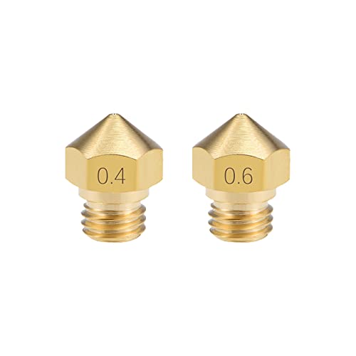 UXCELL 3D PRONTRATION BOCO, 0,4 mm e 0,6 mm FIT para MK10, para Brass de 1,75 mm de Brass 10pcs