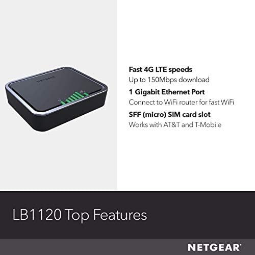 Netgear 4G LTE Broadband Modem - Use LTE como conexão primária à Internet