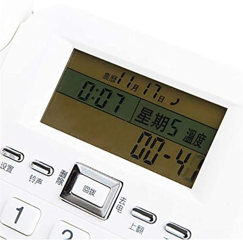 Telefone fixo fixo Taisk Telefone com cordão com viva -voz e identificação de chamadas, brilho ajustável de LCD, relatório de