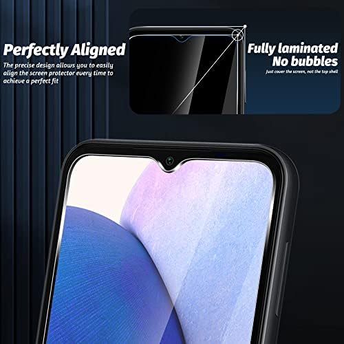OrZero compatível para Samsung Galaxy A14 5g Protetor de tela de vidro temperado, bordas de arco 2,5D 9H anti-arranhões de alta
