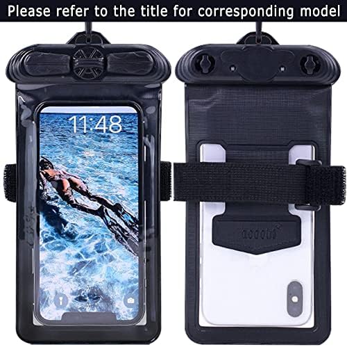 Caixa de telefone Vaxson Black, compatível com o OnePlus Ace Race à prova d'água Bolsa Dry Bag [não filme de protetor de tela]