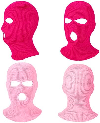 2 peças Máscara de esqui de 3 buracos Tampa de máscara de face de inverno Balaclava Máscara facial completa para esportes ao ar livre de inverno
