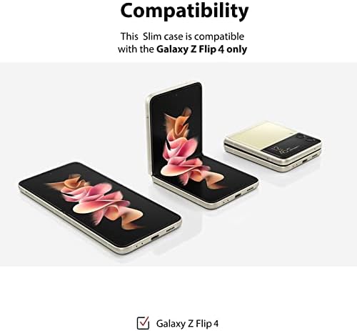 Kanghar Compatível com Samsung Galaxy Z Flip 4 Case, Rosa e marrom Prinha de vaca marro