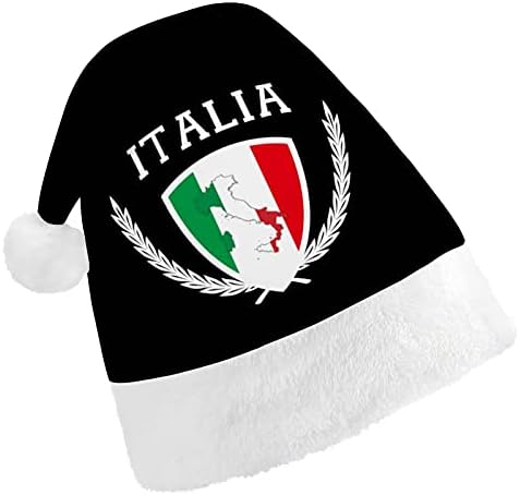 Italia Italy Italian Mapa Flag de chapéu de natal para o cosplay de festa de férias de ano novo